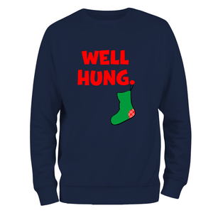 Funny Christmas Jumper Well Hung