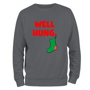 Funny Christmas Jumper Well Hung