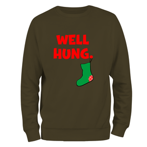 Funny Christmas Jumper Well Hung