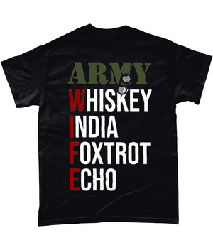 veteran t shirt Black / Small Army Wife T Shirt