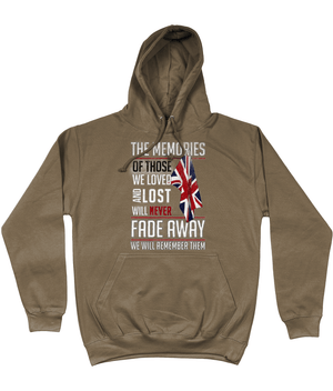 Remembrance Day Hoodie Olive Green / X-Small Memories Of Those We Lost Unisex Hoodie