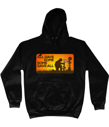 Jet Black / X-Small Some Gave All Unisex Hoodie