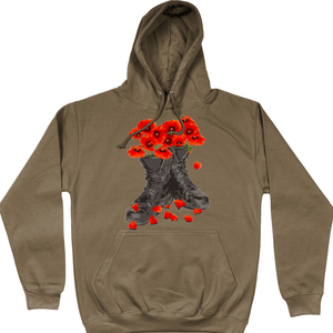 Olive Green / X-Small We Shall Remember Them Unisex Hoodie