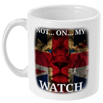 Patriotic Mug Ceramic / White Not On My Watch