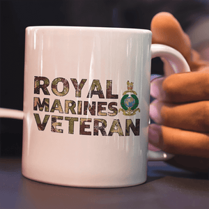 Ceramic / White Royal Marines Veteran Mug (DPM)