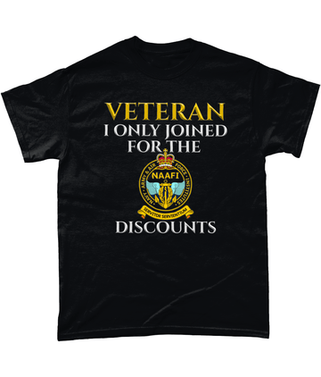 Black / Small NAAFI Discounts T Shirt