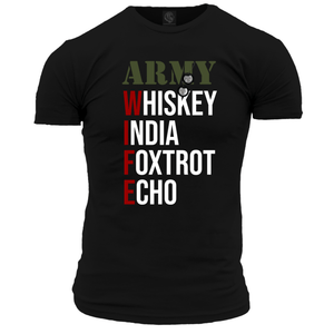 Black / Small Army Wife T Shirtveteran t shirt