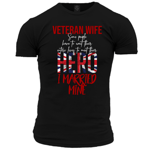 Black / Small I Married My Hero T Shirt