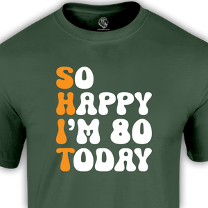 80th birthday t shirt