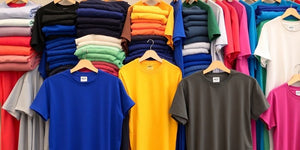 Various 4XL T-shirts in different colours and styles.