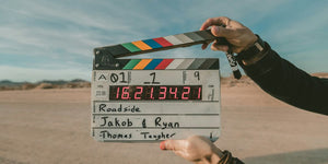 clap board roadside Jakob and Ryan