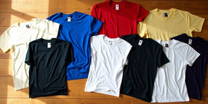 Stylish 3XL t-shirts in various colours on display.