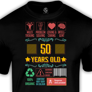 50 years old birthday t shirt