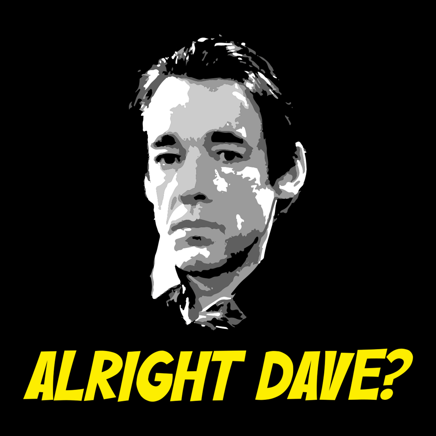 funny name t shirts alright dave yellow text