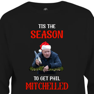 black rude christmas jumper get phil mitchelled