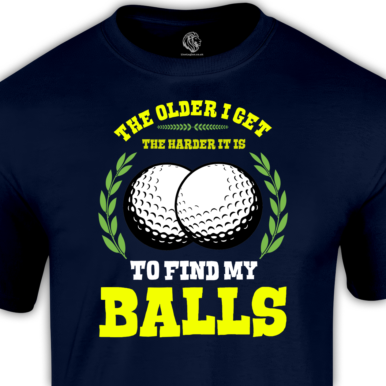 funny golf shirt the older I get with golf ball