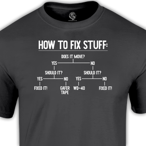 t shirts for men frey t shirt with diagram of how to fix stuff