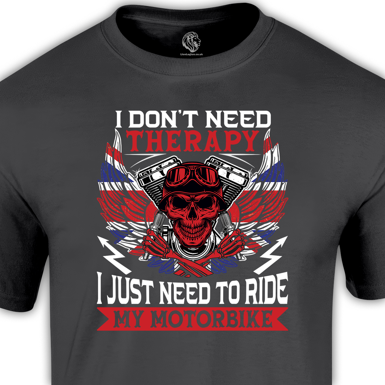 5XL T Shirts grey shirt with text I don't need therapy