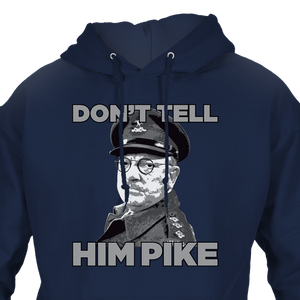 don't tell him pike funny blue hoodie