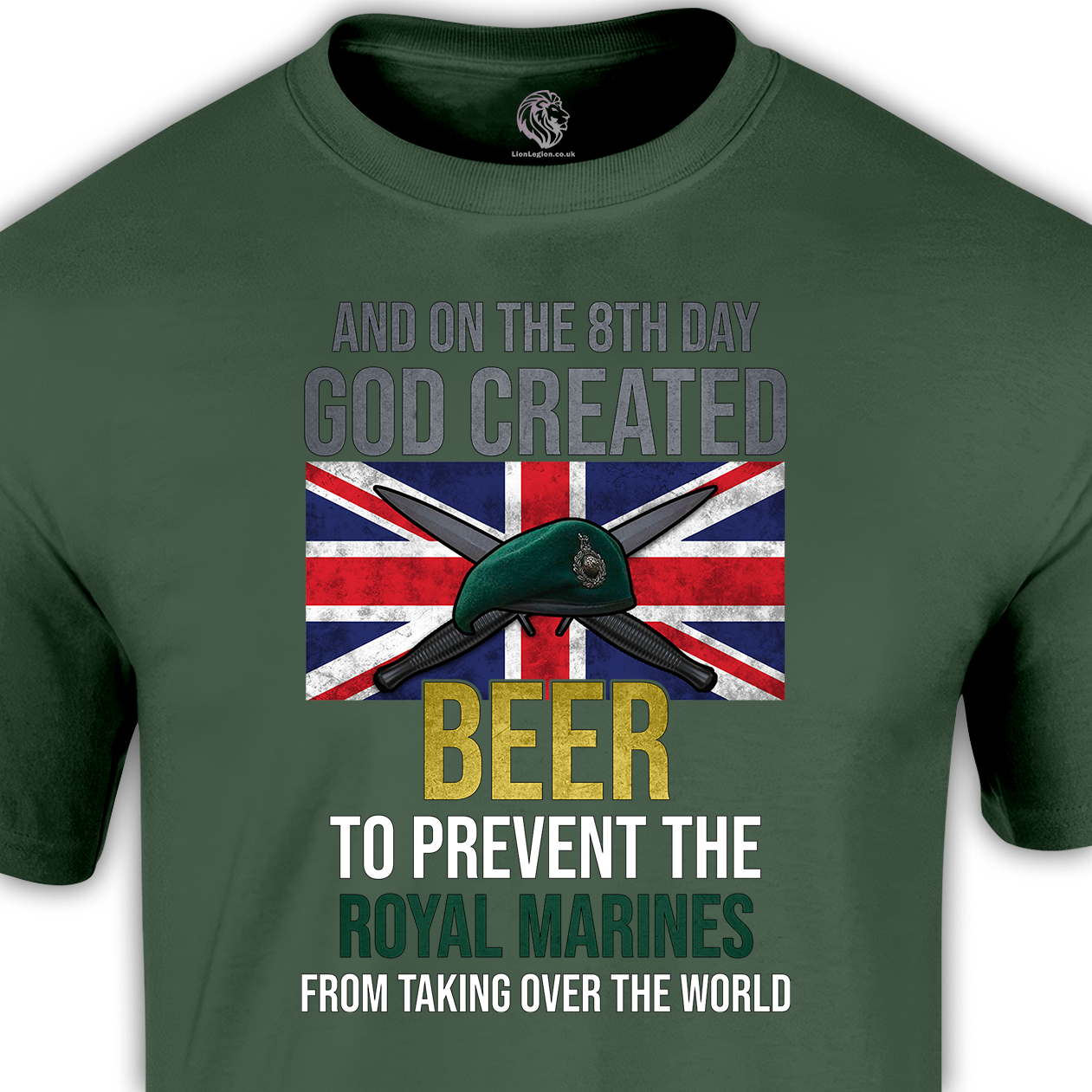 royal marines green t shirt