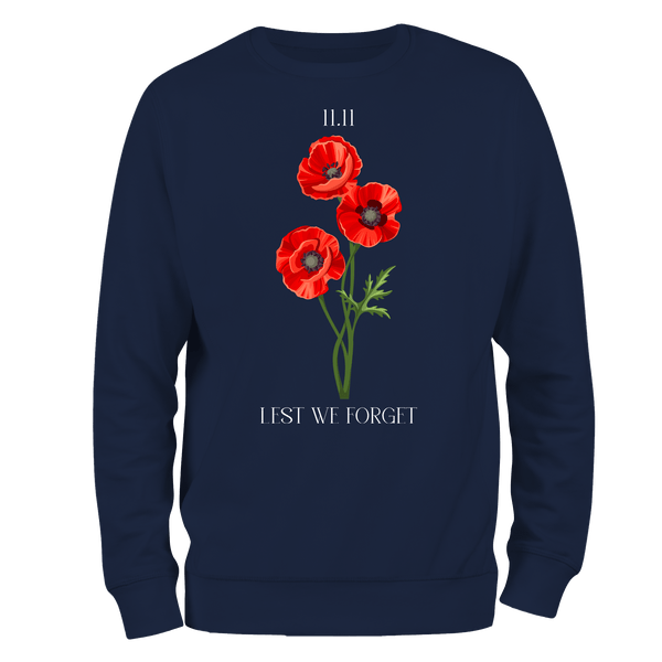 Remembrance Day Sweatshirt 11.11 poppies