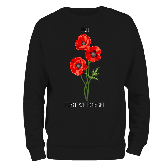 Remembrance Day Sweatshirt 11.11 poppies