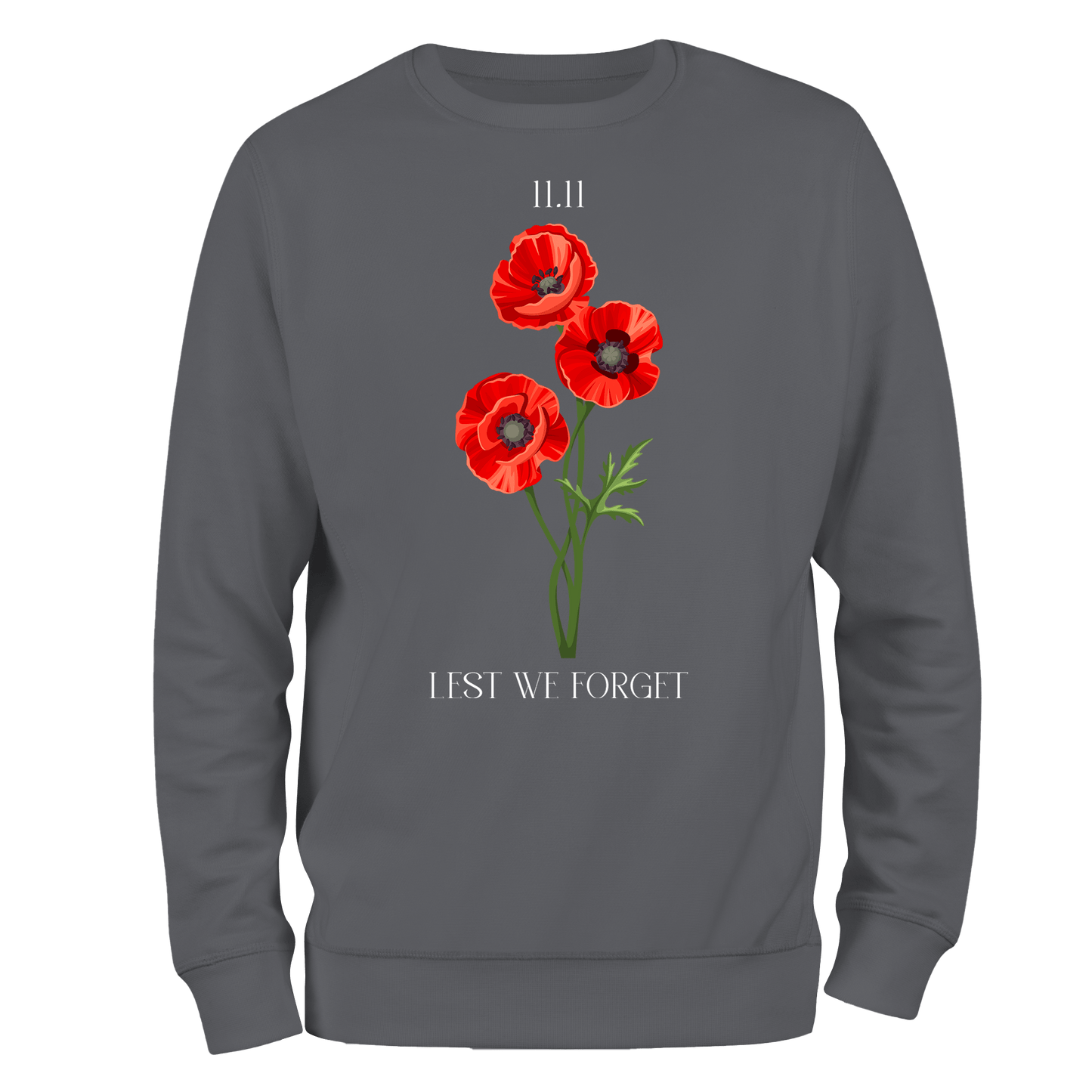 Remembrance Day Sweatshirt 11.11 poppies