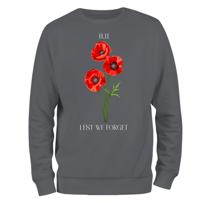 Remembrance Day Sweatshirt 11.11 poppies