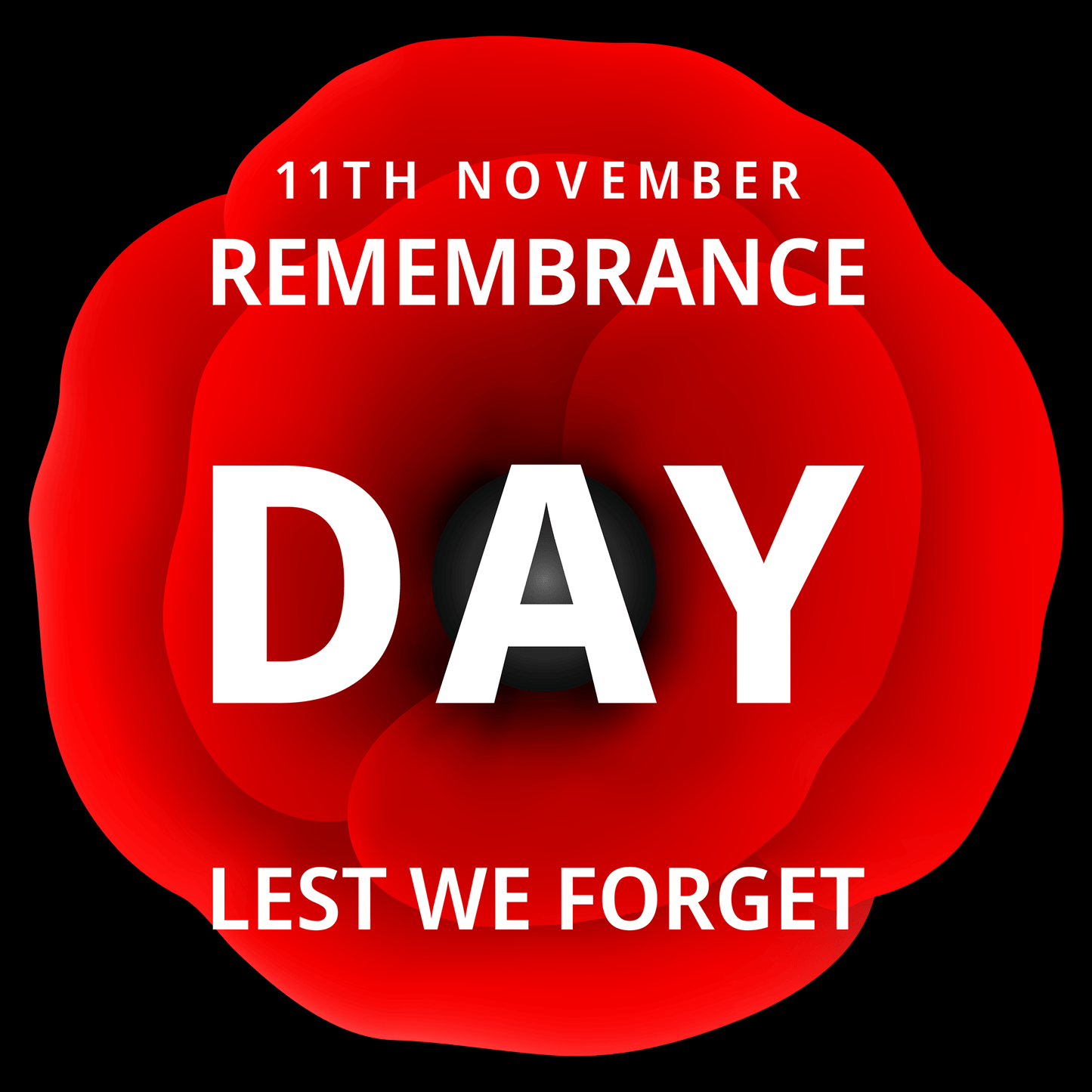 11th November Remembrance Day Hoodie by Lion Legion 