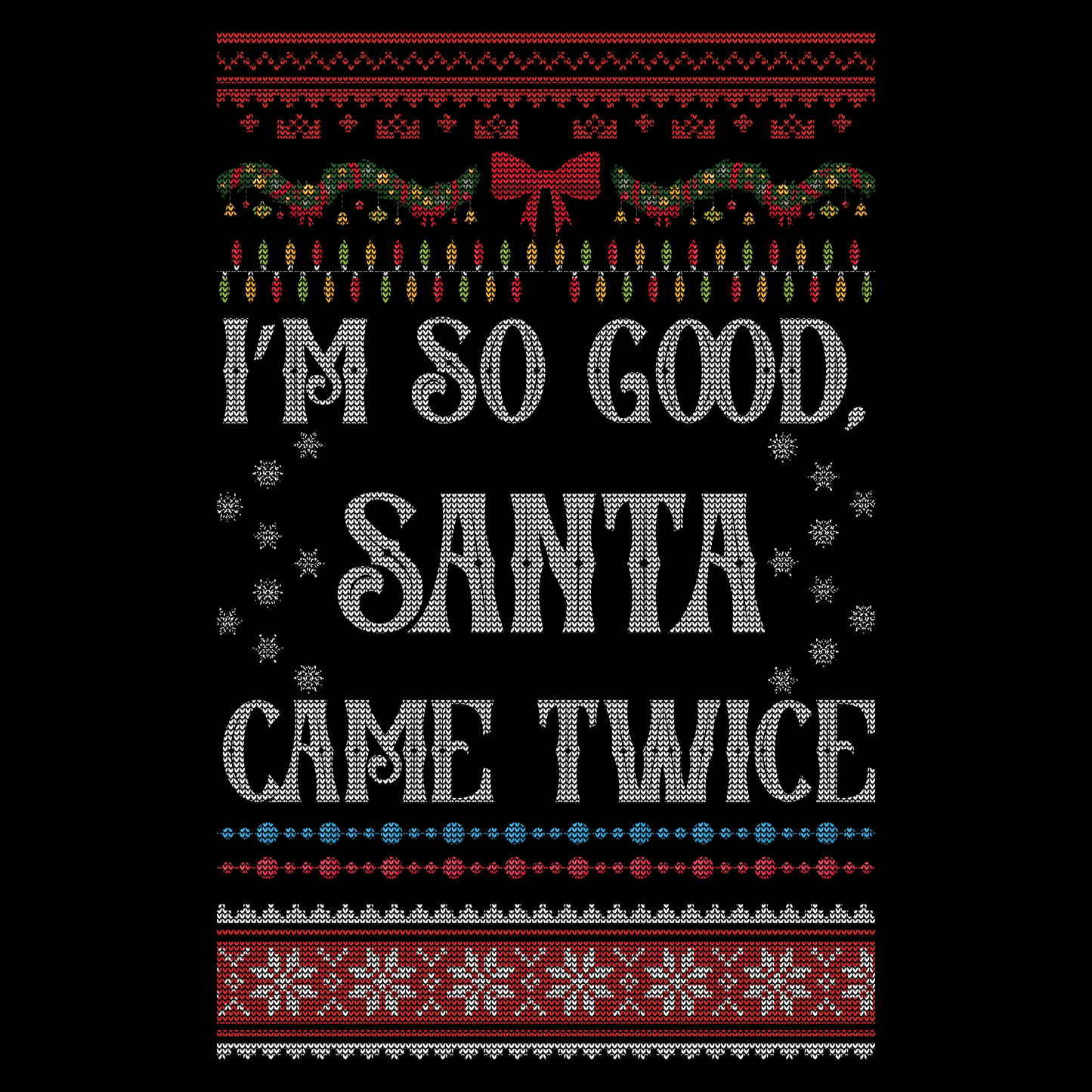 Came Twice Christmas Jumper by Lion Legion 