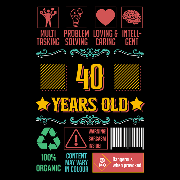 40 Years Old T Shirt