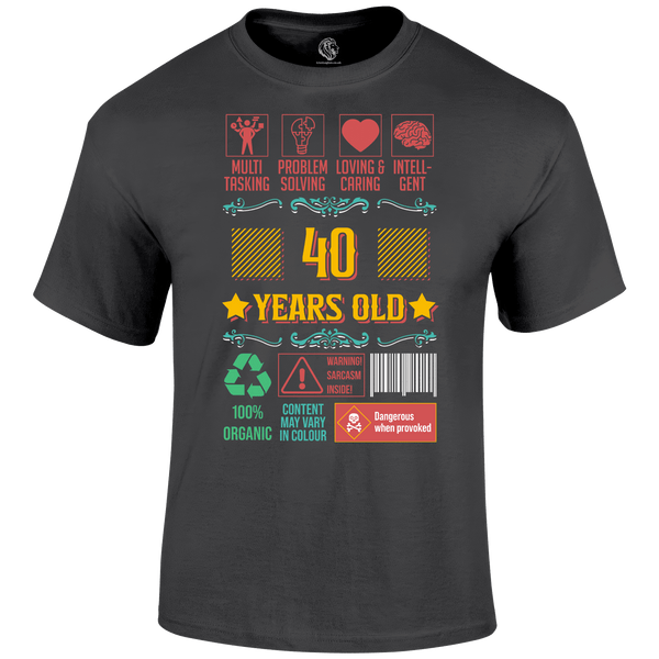 40 Years Old T Shirt