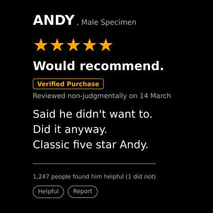 Andy T Shirt Gift