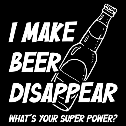 Beer Disappear Funny T Shirt by Lion Legion 