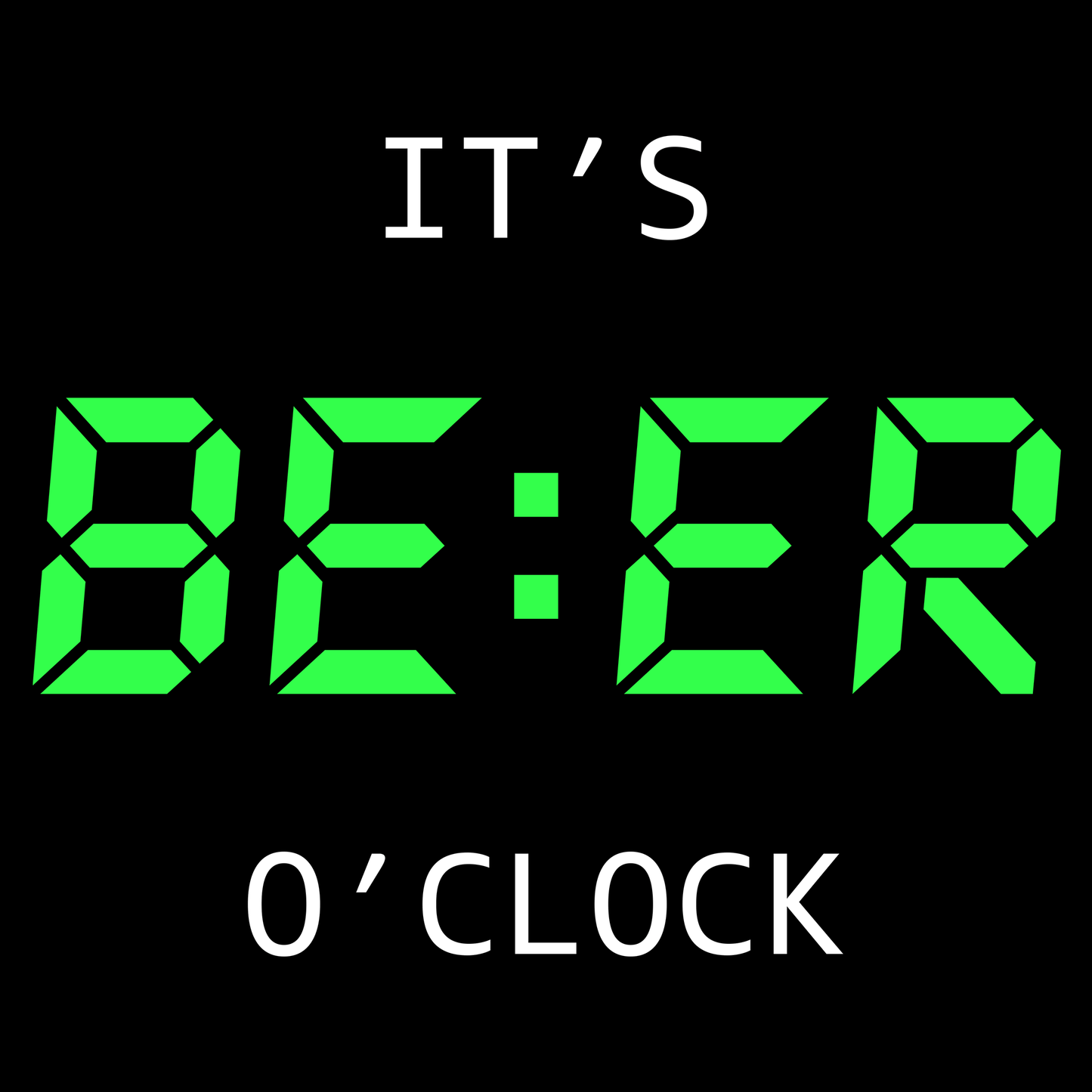 Beer O'Clock Funny T Shirt by Lion Legion 
