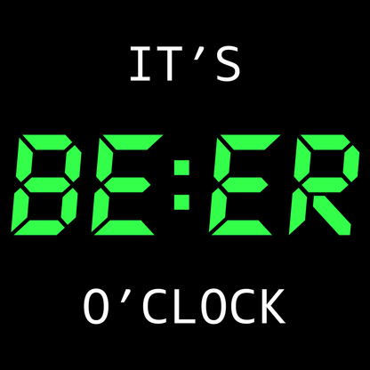 Beer O'Clock Funny T Shirt by Lion Legion 