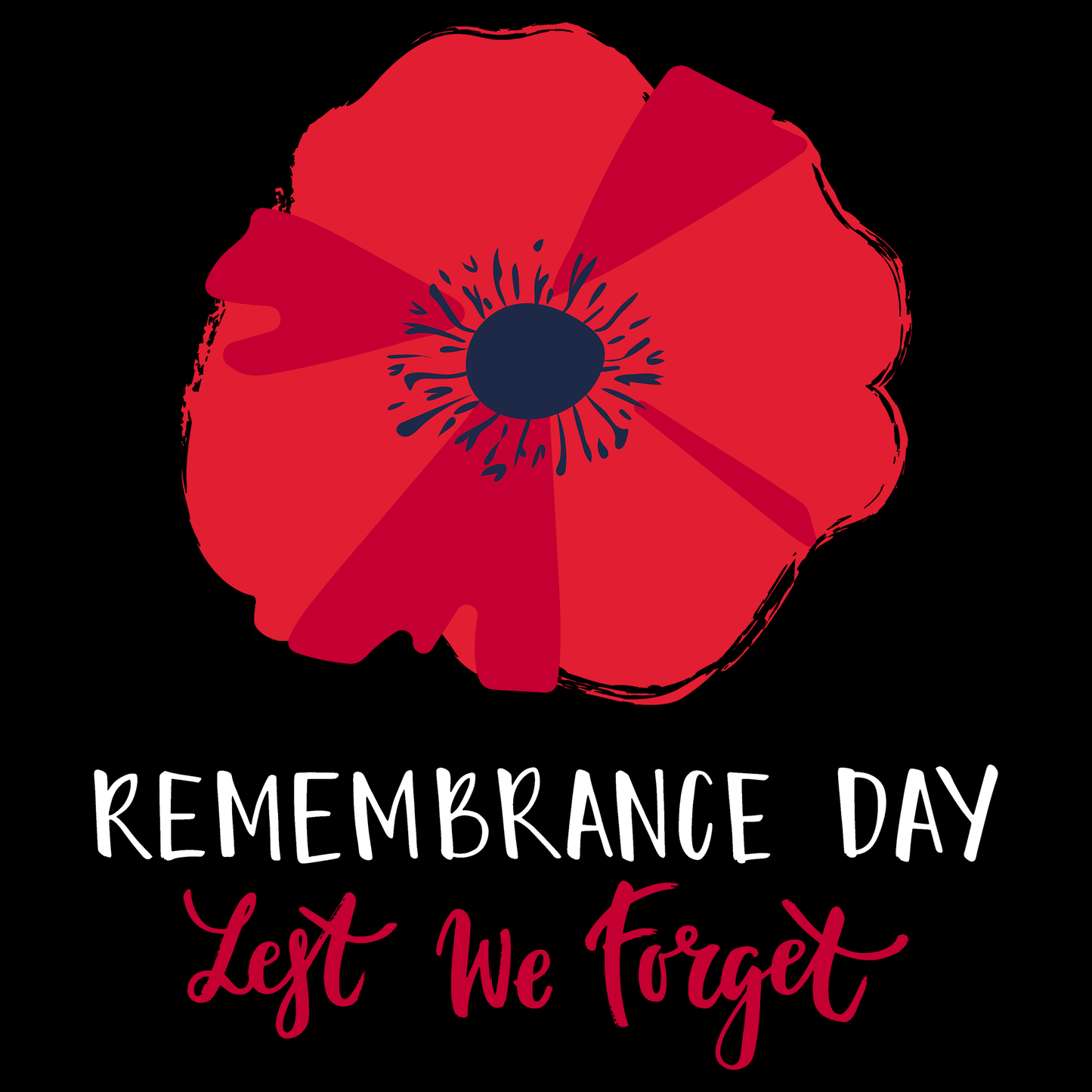 Big Poppy Remembrance Day Hoodie by Lion Legion 