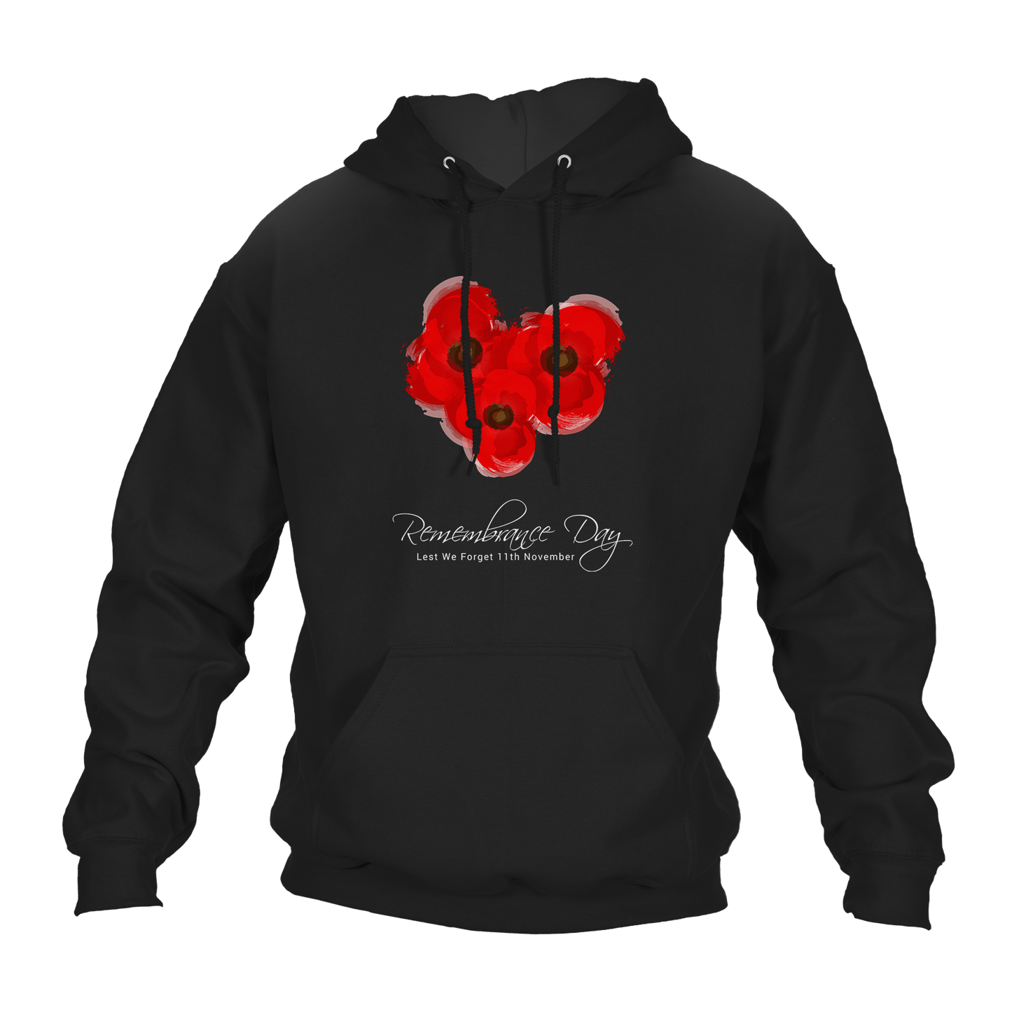 Poppy Trio Remembrance Day Hoodie by Lion Legion 
