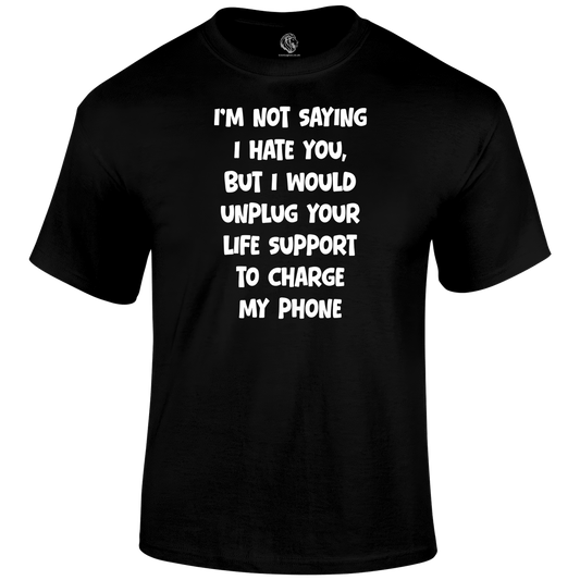 Life Support Funny T Shirt by Lion Legion 