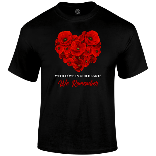 With Love Remembrance T‑Shirt by Lion Legion 