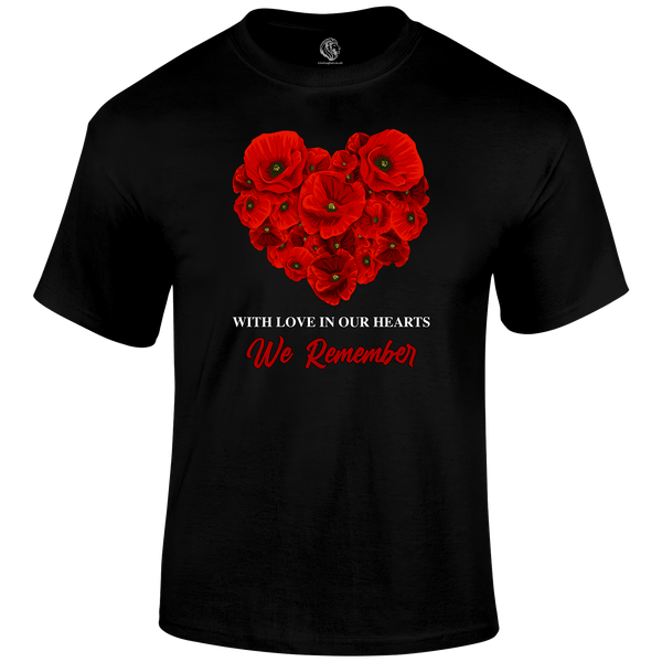 With Love Remembrance T‑Shirt by Lion Legion 