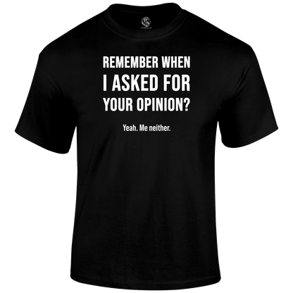 Remember When Funny T Shirt by Lion Legion 