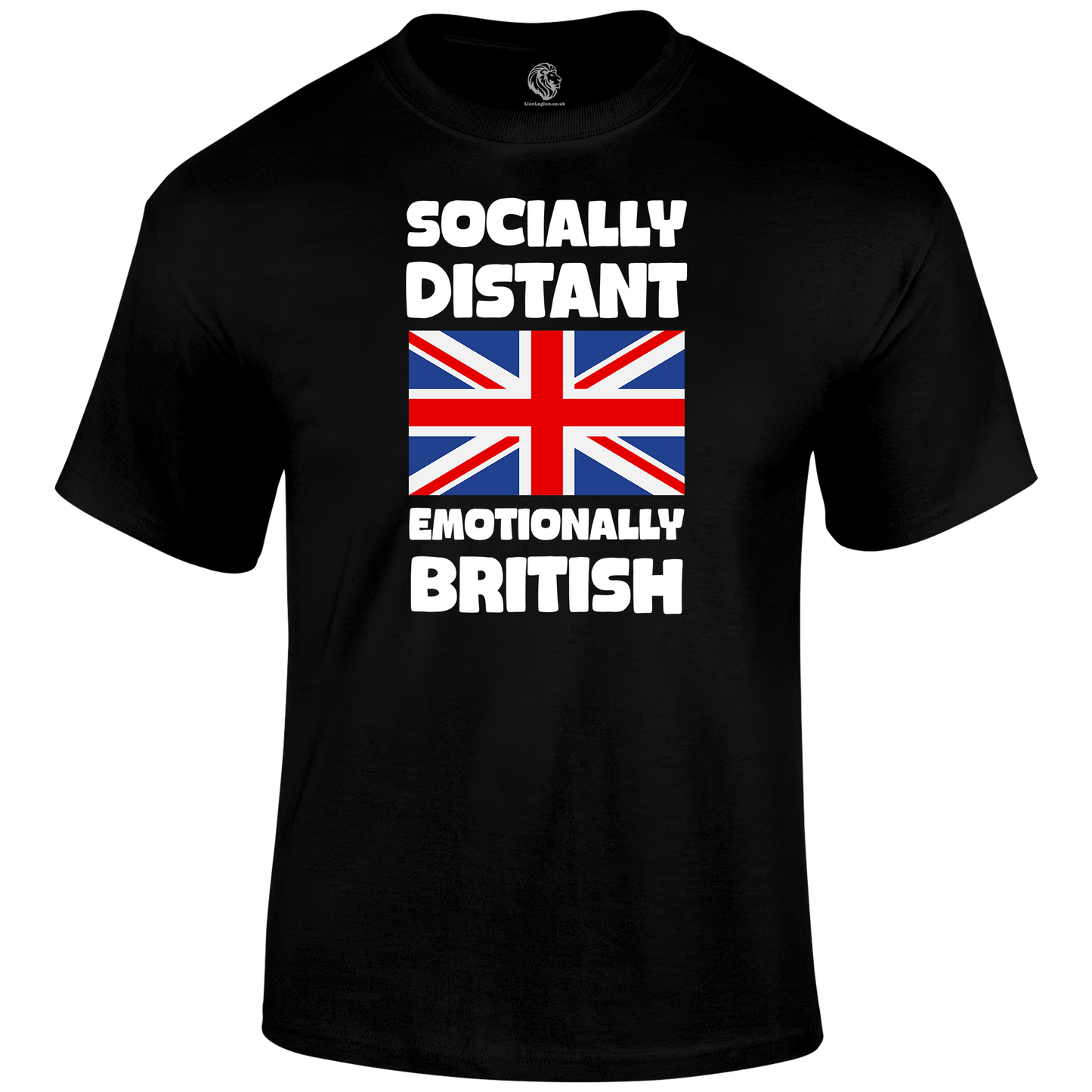Emotionally British Patriotic T Shirt by Lion Legion 