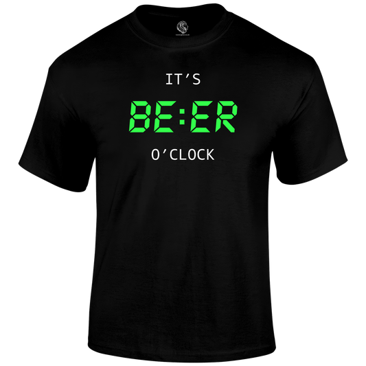 Beer O'Clock Funny T Shirt by Lion Legion 
