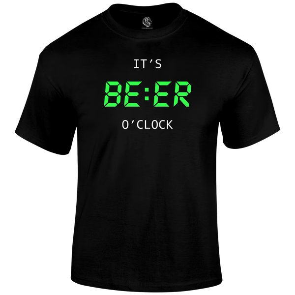 Beer O'Clock Funny T Shirt by Lion Legion 