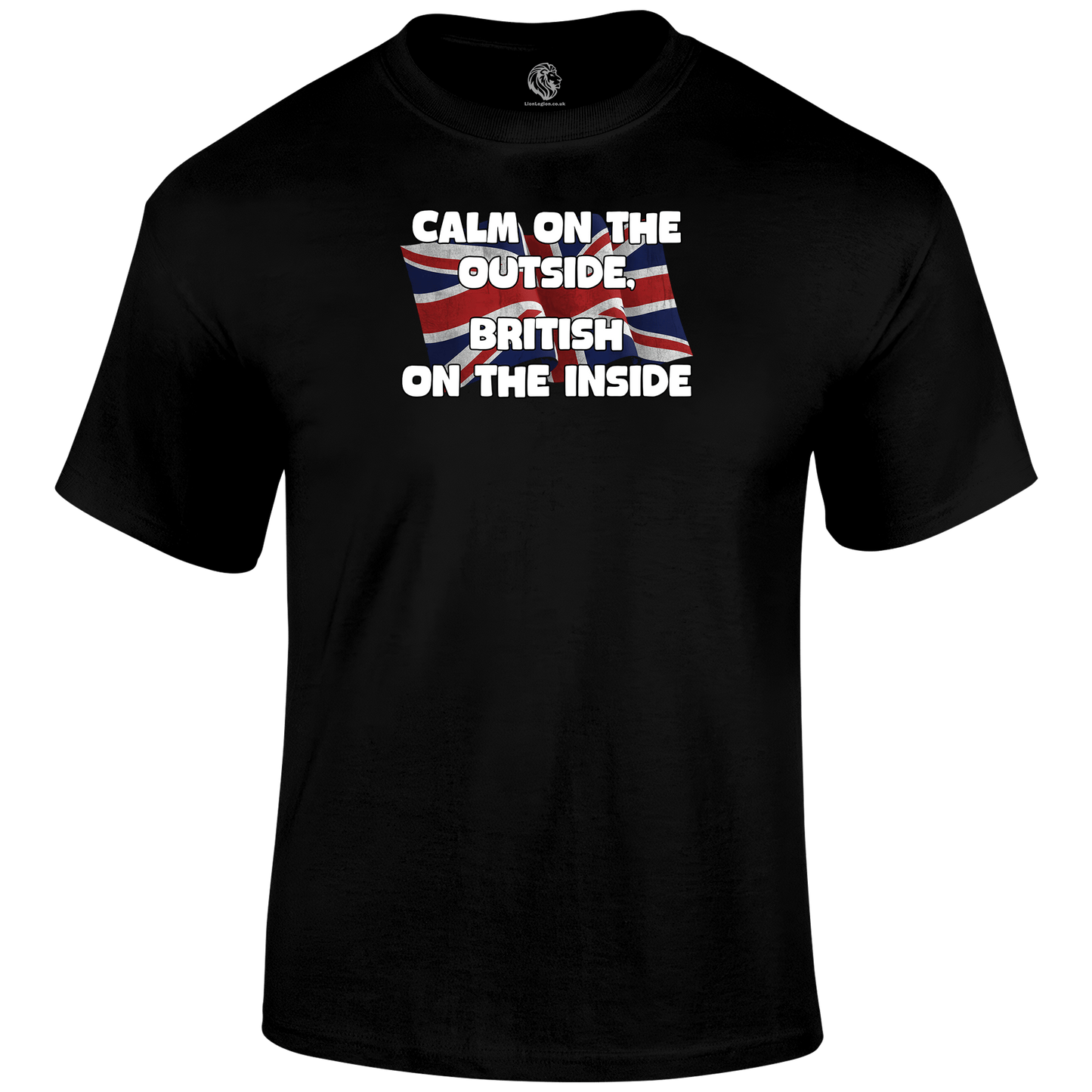 Calm On The Outside Patriotic T Shirt by Lion Legion 