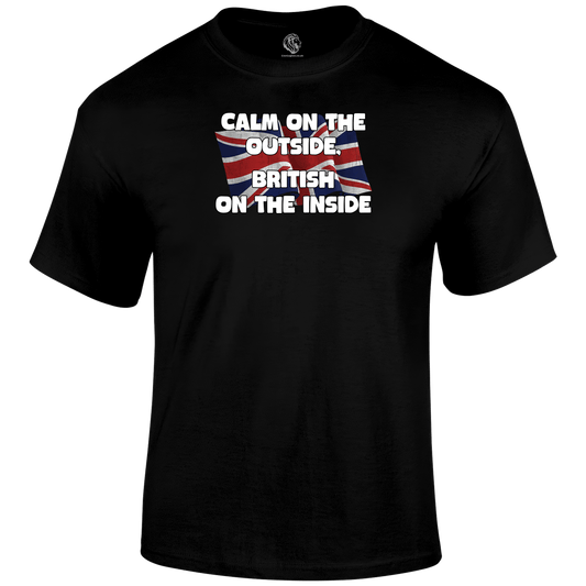Calm On The Outside Patriotic T Shirt by Lion Legion 