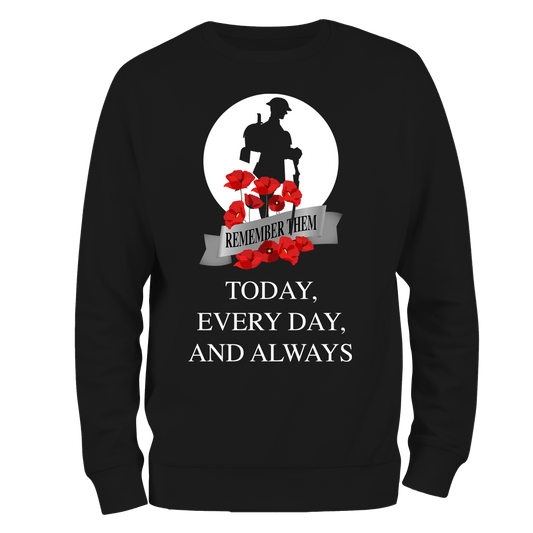 Always WW1 Remembrance Day Sweatshirt by Lion Legion 