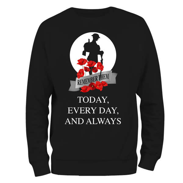 Always WW1 Remembrance Day Sweatshirt by Lion Legion 