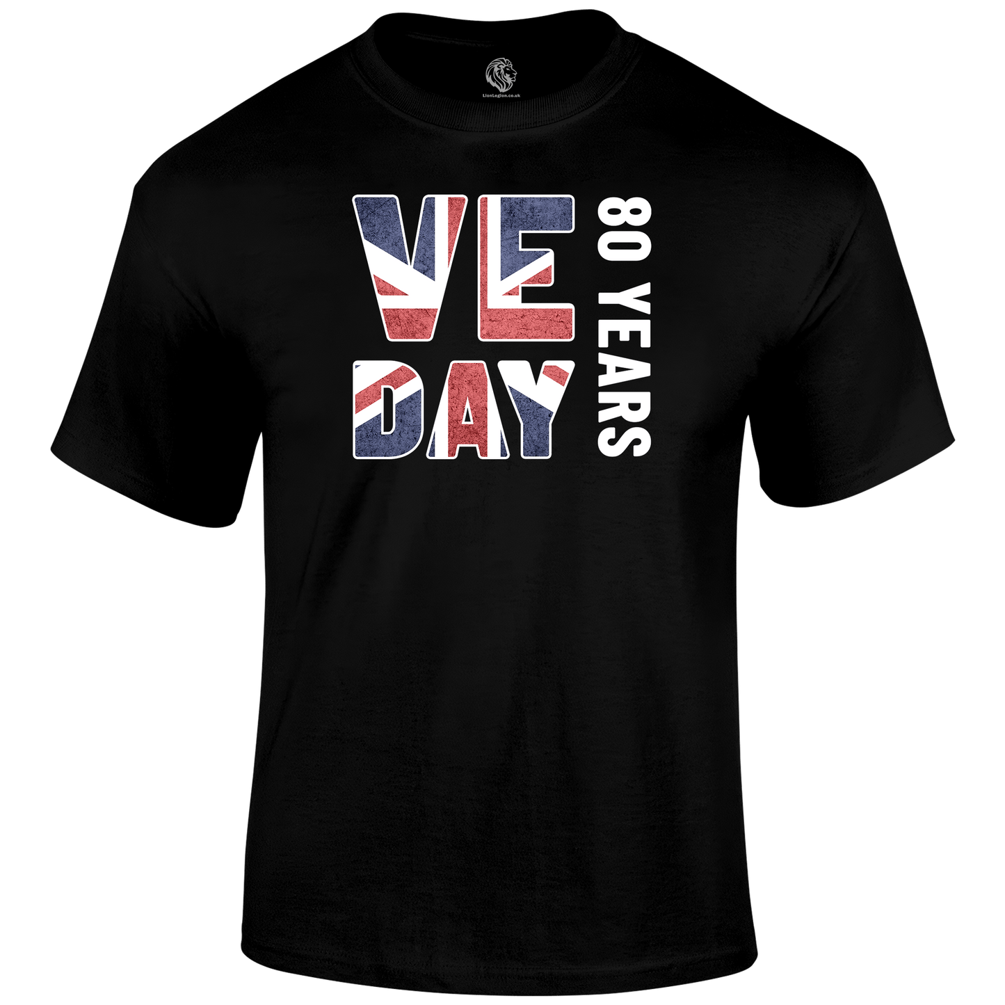 VE Day 80 Years T Shirt by Lion Legion 